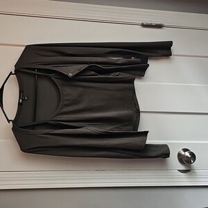 YMI Green Fitted Long Sleeve Button Down Shirt With Tank Top Size Small